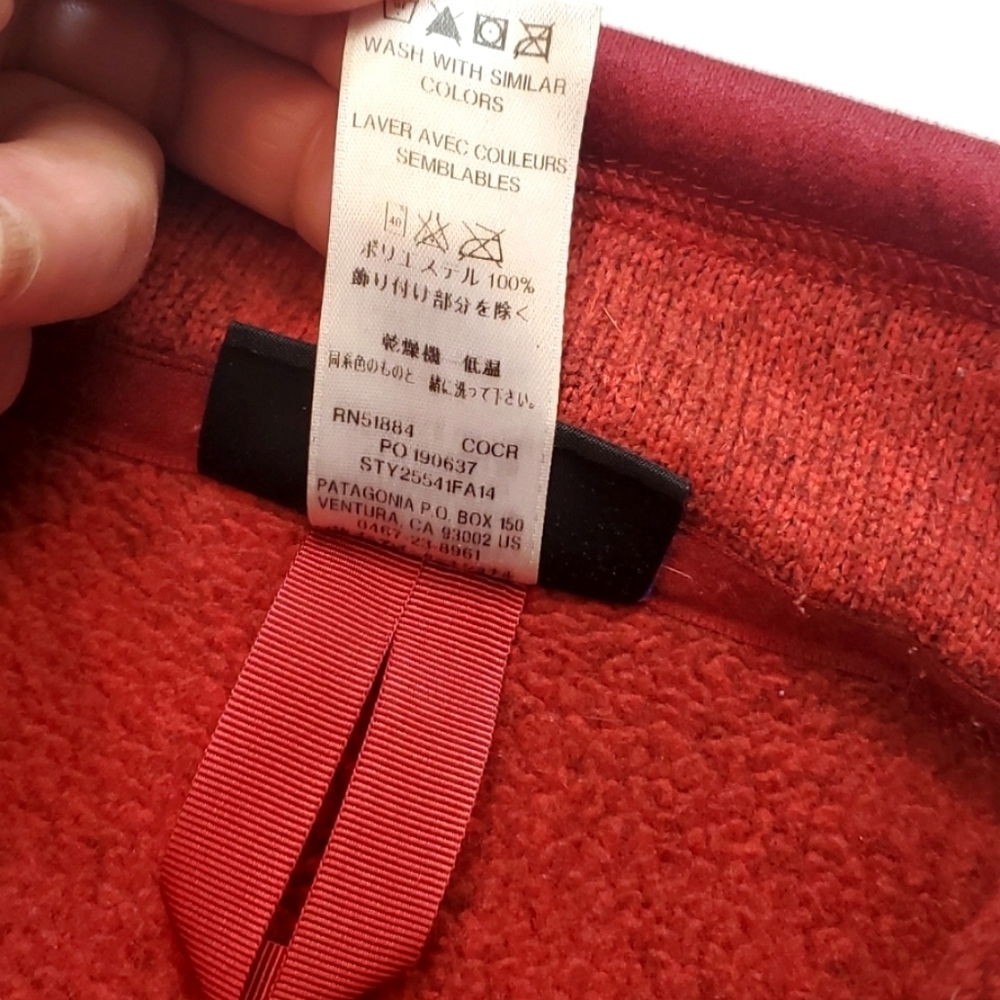 PATAGONIA JACKET SIZE S WARM RED COLOR GOOD CONDITION - Picture 16 of 17